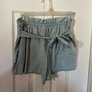 Paperbag Waist Drawstring Summer Shorts | Love Tree | L
